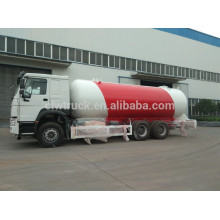 Howo 4*2 LPG gas tank truck, china factory supply lpg truck for sale